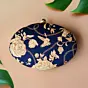 Women Golden Blue Nature Clutch
