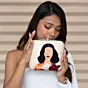 Swanky Women Portrait Printed Clutch