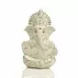 Ganesha Idol Silver Plated Ganesh for Car Dashboard Statue Ganpati Figurine Luck & Success