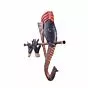 Metal Wrought Iron Lord Ganesha Playing Flute Wall Hanging Sculpture Decorative Religious Showpiece For Home Wall Decor