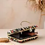 Woman Zebra Floral Luxury Statement Clutch