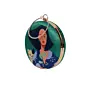 Women Kitty Printed Round Clutch