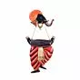 Lord Ganesha Playing Dholak Wall Hanging