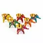 Handcrafted Recycled Material Elephant Tealight Candle Holder Home Decoration Item for Diwali (Pack of 6)