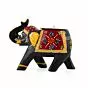 Home Decor Handcrafted and Hand-Painted Colorful Wooden Elephant Tea Light Holder