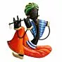Musician Tribal Man Playing Flute Wall Hanging