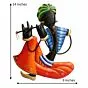Musician Tribal Man Playing Flute Wall Hanging