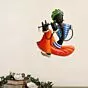 Musician Tribal Man Playing Flute Wall Hanging