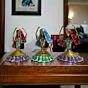 Antique Multicolor Elegant Home Decor Rajasthani Dancing Ladies Showpiece/Figurines | Table Decorative