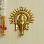 Lord Ganesha with Sun Decorative Metal Wall Hanging Art Decorative Showpiece for Wall