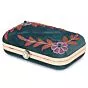 Handicraft Embroidered Box blue Clutch Bag Purse for Bridal