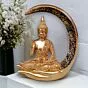 Antique Big Meditating Moon Buddha Statue Showpiece