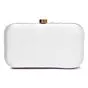  Embroidered White Box Clutch Bag Purse for Bridal 