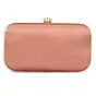 Women Embellished Pink Box Clutch Bag Purse for Bridal 