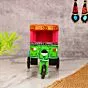 Auto Ricksaw Vehicle Wooden Toys Handmade Handpainted Push and Pull Toys for Kids Boys and Girls Handicraft Items for Home Decor