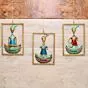 Handpainted Iron Tribal Musicians sardar frame Decorative Gift Item Showpiece for Home Decor