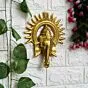 Lord Ganesha with Sun Decorative Metal Wall Hanging Art Decorative Showpiece for Wall