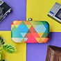 Women Geometric Printed Clutch
