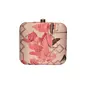 Women Pink Leaf Printed Clutch