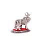 Silver White Metal Kamdhenu cow and calf statue