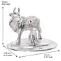 Silver White Metal Decorative Kamdhenu Cow with Calf Statue