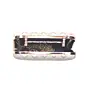 Women White Embroidery Party Clutch