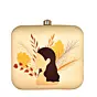 Women Elegant Woman Portrait Printed Clutch