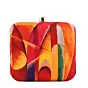 Women Orange-Yellow Pattern Printed Clutch