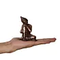 Brown Metal Resting Buddha On Knee Statue