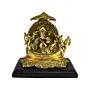 Golden Lord Ganesha sitting on Swan Throne