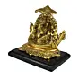 Golden Lord Ganesha sitting on Swan Throne