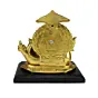 Golden Lord Ganesha sitting on Swan Throne