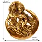 Golden Metal Shiva Parvati Idol Decorative Wall Hanging Art