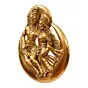 Golden Metal Shiva Parvati Idol Decorative Wall Hanging Art