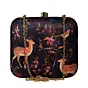 Women Deer And Flower Printed Clutch