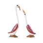 Meenakari Metal White Loving swan couple showpiece