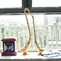 Silver and Golden Metal swan couple showpiece Cute Love Birds Figurine