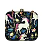 Women Unicorn Printed Black Clutch