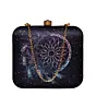 Women Pink-Blue Dream Catcher Printed Clutch
