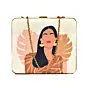 Women Brown Woman Printed MDF Clutch