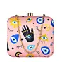 Woman Multi Evil Eye Printed Clutch