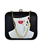Half Face Women Printed Clutch