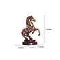 Brown Brass Horse Table Decor Showpiece