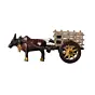 Brown Brass Antique Decorative SINGLE BULL Bullock Cart showpiece