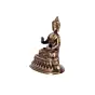 Golden Brass Meditating Buddha Statue