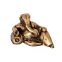 Golden Brass Lord Ganesha Idol With Masand