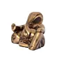 Golden Brass Lord Ganesha Idol With Masand