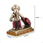 Golden and Brown Brass Ganesha Idol Carrying Happiness Around The World Showpiece