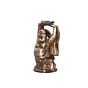 Standing Laughing buddha statue holding a gold ingot, with his hands upright