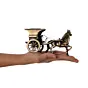Brown Brass Horse Carriage Showpiece